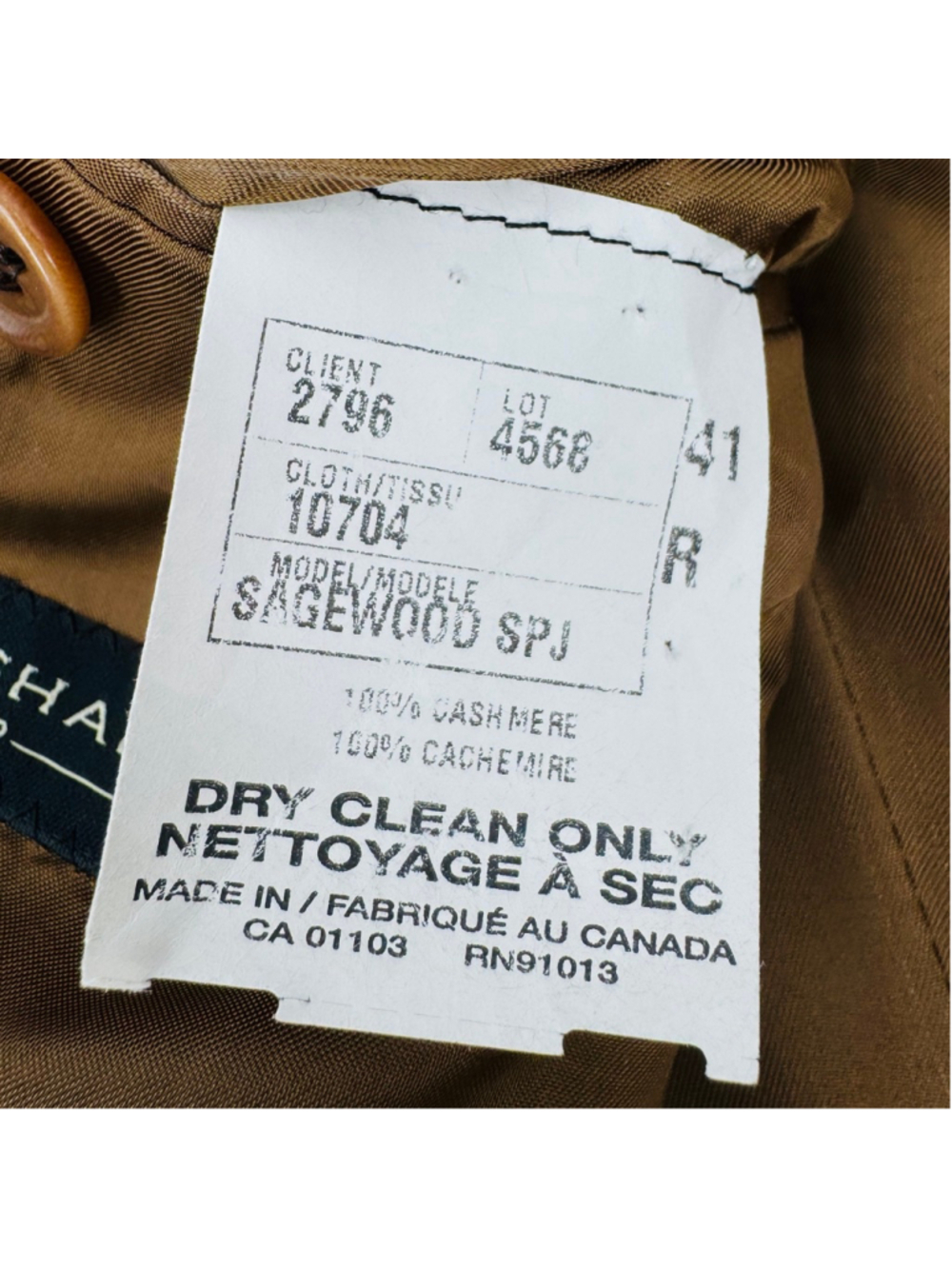 Loro Piana Cashmere Jack Victor Tan Brown Sagewood Blazer 41R - Picture 7 of 12